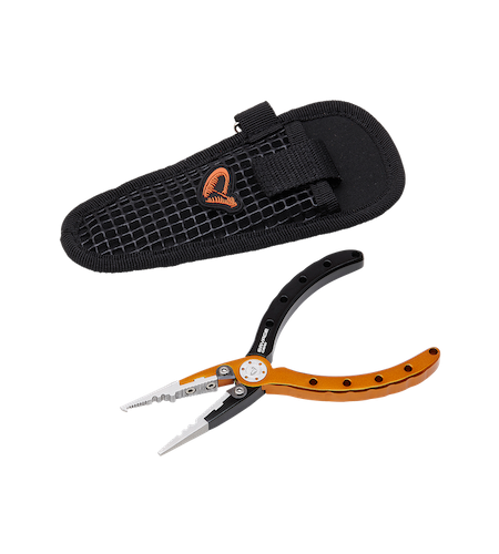 PINZA SPLIT RING SAVAGE ALU PRO PLIERS S CM 15 E ACCIAIO COLORE ORANGE BLACK