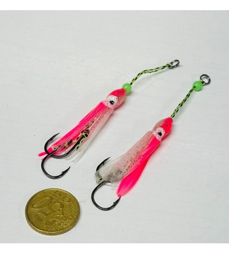 ASSIST INC BAIT ZFA 2/0 SLOW JIGGING INCIKU COLORE PINK WHITE GLOWE