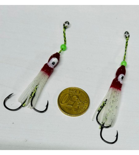 ASSIST INC BAIT ZFA 2/0 SLOW JIGGING INCIKU COLORE BIANCO ROSSO