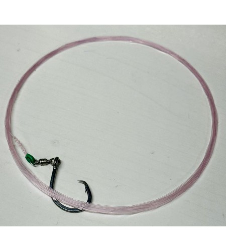 Terminale Da Tonno in Fluorocarbon Pink MM 0,55 AMO 6/0 Circle BKK