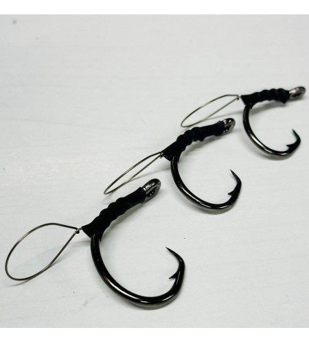 AMO ZFA DEMON CIRCLE MUSTAD 6/0 HOOKS X VIVO TUNA RICCIOLE By Zambo Fishing