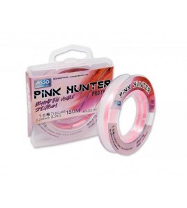 FILO ASSO ASSO PINK HUNTER INVISIBLE CLEAR MM 0,37 LB 25 MT 300 FLUOROCARBON