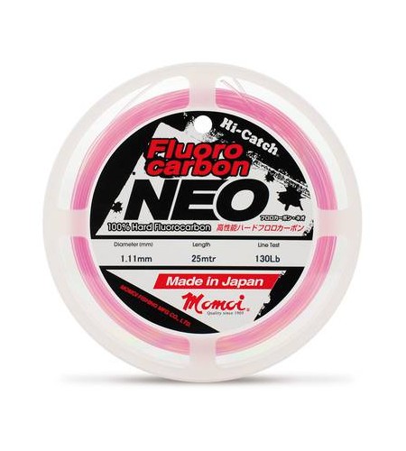 FILO FLUOROCARBON PINK DIAMETRO 1,11 LB 130 BOBINE DA 25 MT