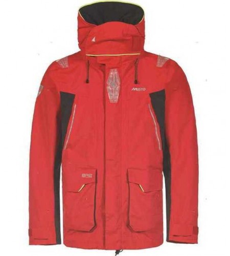 GIACCA CERATA MUSTO BR2 OFFSHORE COLORE ROSSO