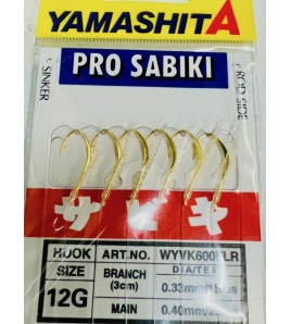 Sabiki Yamashita FluoroCarbon NEW WYVK-600 FLR AMO N 12