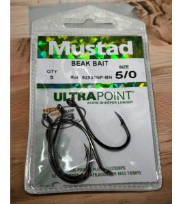 AMO MUSTAD TRAINA BEAK BAIT HOOK 5/0 PEZZI 5