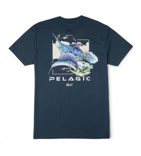 MAGLIA MANICA CORTA PELAGIC PREMIUM TEE GIONE SLAM COLORE NERO