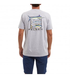 MAGLIA MANICA CORTA PELAGIC PREMIUM TEE GAME DAY COLORE HEATHER GREY