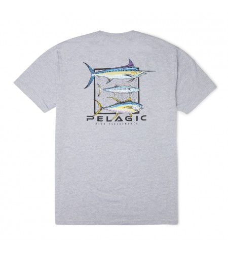 MAGLIA MANICA CORTA PELAGIC PREMIUM TEE GAME DAY COLORE HEATHER GREY