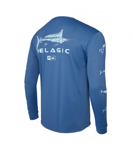 MAGLIA PELAGIC MANICA LUNGA AQUATEK GYOTAKI COLORE SMOKEY BLUE