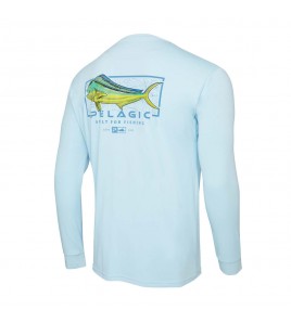 MAGLIA PELAGIC MANICA LUNGA AQUATEK MAHI-MIND COLORE LIGHT BLUE