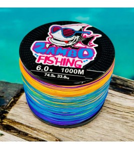 Trecciato ZamboFishing ZFA 8 Capi 1000 mt PE 6 KG 38,8 LB 74,5 Multi Color