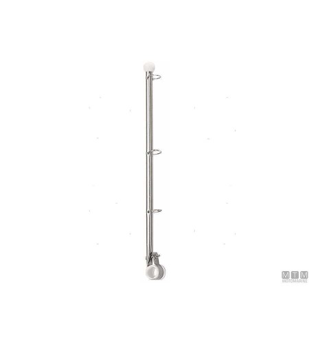 ASTA PORTABANDIERA CLAMP INOX H 380 MM 