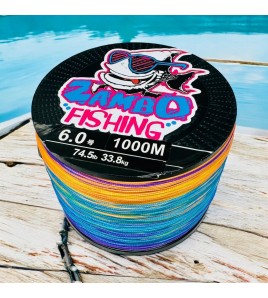 Trecciato ZamboFishing ZFA 12 Capi 500 mt PE 5 KG 35,5 LB 77 Multi Color