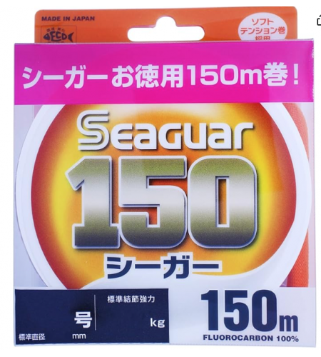 Seaguar Orange Fluorocarbon Leader Linea Bobina 150 MT Misura 52 mm 35 lb