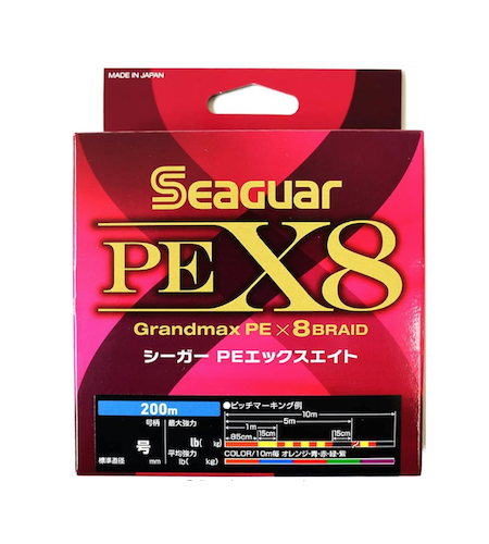 Trecciato Grandmax PE X8 Seaguar Multicolor PE 6 MM 405 KG 89 LB 86 Metri 300