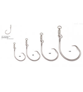 AMO MUSTAD GIRELLA 10/0 DEMON PERFECT® CIRCLE HOOK IN-LINE - 3X STRONG