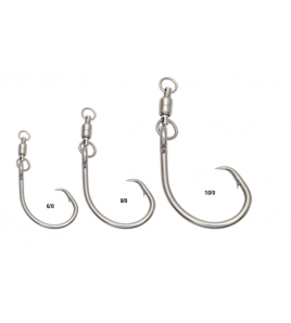 AMO MUSTAD GIRELLA 6/0 DEMON® CIRCLE HOOK OFFSET- 4X STRONG