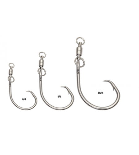 AMO MUSTAD GIRELLA 8/0 DEMON® CIRCLE HOOK OFFSET- 4X STRONG