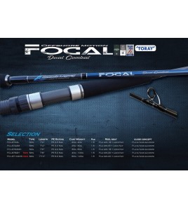 CANNA Popping Stick Bait FOCAL P 7,2 PE 2 Max cast 20-40 Gr Ocean's Legacy