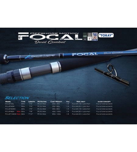 CANNA Popping Stick Bait FOCAL P 7,8 PE 5 Max cast 40-100 Gr Ocean's Legacy