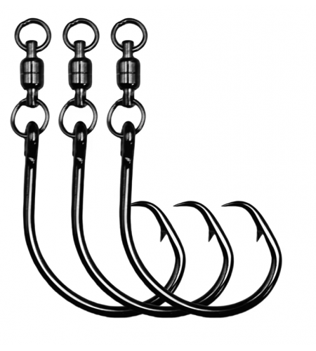 AMO Tonni ZFA CIRCLE GIRELLA Cuscinetto 8/0 GT CIRCLE HOOK IN-LINE 3 pezzi