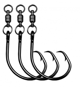 AMO Tonni ZFA CIRCLE GIRELLA Cuscinetto 6/0 GT CIRCLE HOOK IN-LINE 3 pezzi