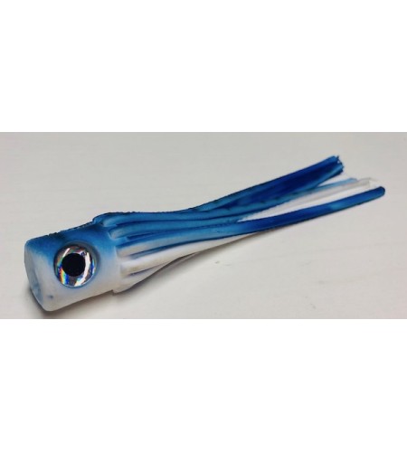 Kona per la Pesca a Pitch Marlin o Vela Testa Piatta Morbida Cm 14 Colore Blue White 