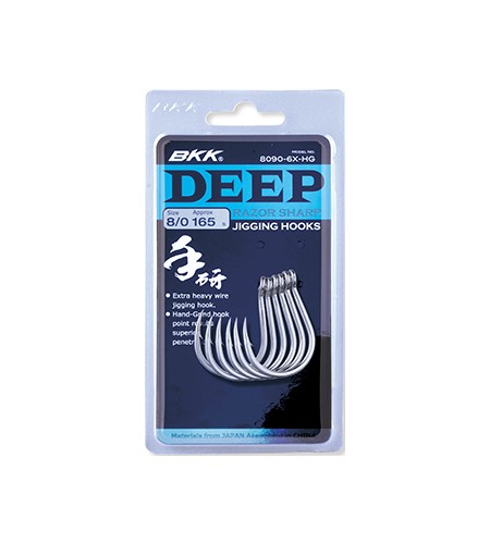 AMO BKK DEEP 8090-HG 8/0 VERTICAL JIGGING HOOKS