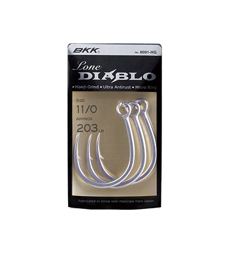 AMO BKK DIABLO 8091-HG MIS 1/0 TRAINA E VERTICAL JIGGING HOOKS