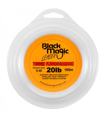 FILO TOUGH FLUOROCARBON BLACK MAGIC DIAMETRO 20 LB MM 040 BOBINE DA 100 MT