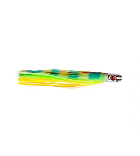 ARTIFICIALE TRAINA D'ALTURA JETSETTER BLACK MAGIC X Aguglie Blu Marlin Vela Tonni CM 150 COLORE VERDE GIALLO