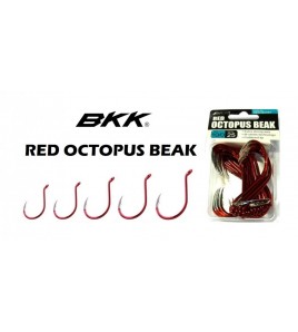 AMO BKK RED OCTOPUS BEAK 25 PEZZI DA TRAINA MISURA 4 /0 ROSSO