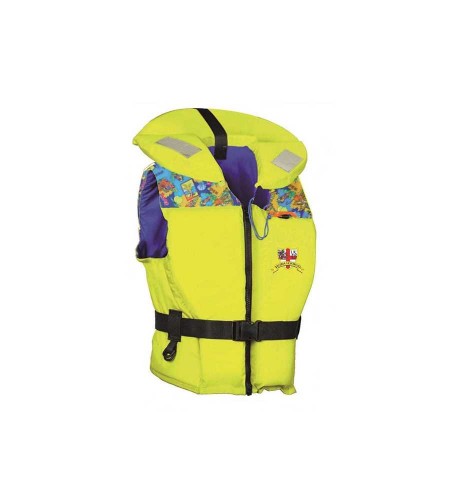 GIUBBETTO SALVAGENTE KID BINBO 100 GIALLO FLUO